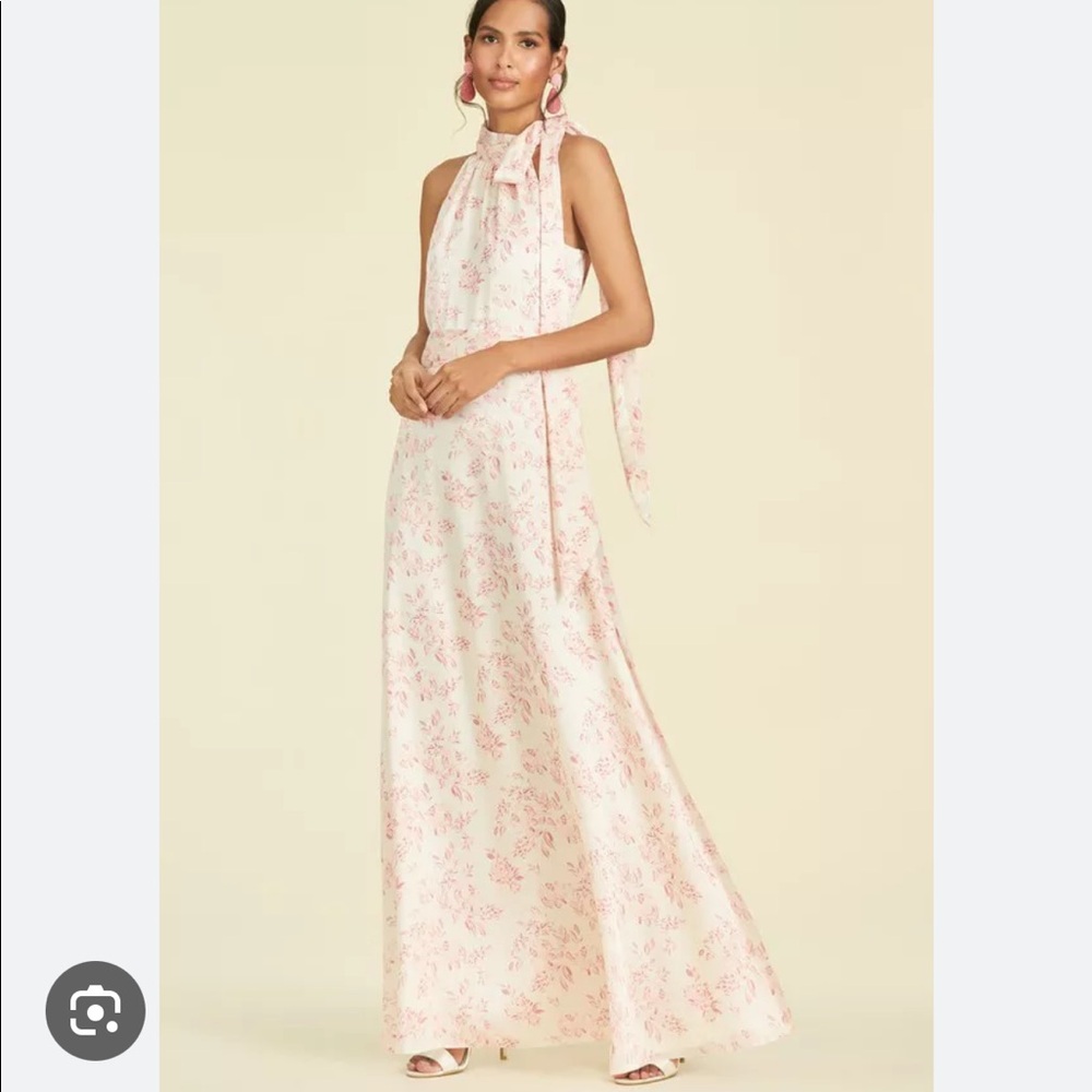 Sachin & Babi Kayla Gown - Rouge Rose Watercolor NWT size 6 bridesmaid, wedding